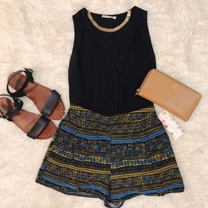 NWT Wild Pearl Boho Printed Soft Shorts Small